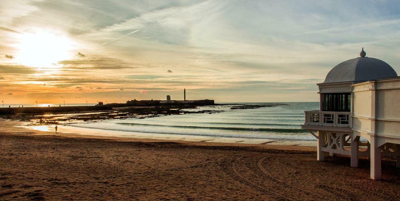 Caleta Beach Cádiz Eksteriør billede